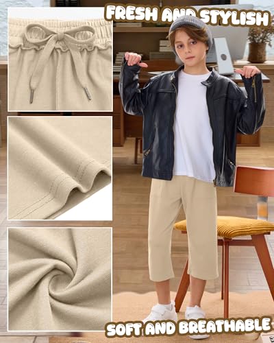 Boys Wide Leg Capri Pants - Soft, Breathable Fabric