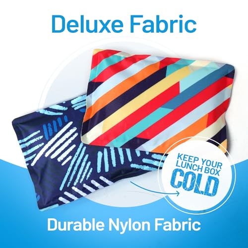 Reusable Ice Packs for Lunch Boxes and Coolers - 2 Pack