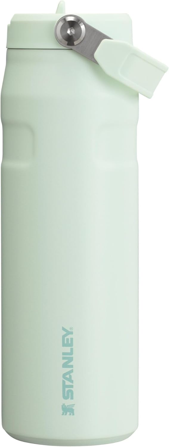 Stanley IceFlow Flip Straw 2.0 Water Bottle - 24 OZ Insulated Stainless Steel | Lightweight & Leak-Resistant | BPA-Free | Mist Color