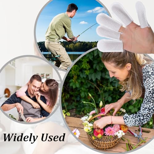 Cotton Finger Cots for Pet Ear Cleaning - 100 Pcs White