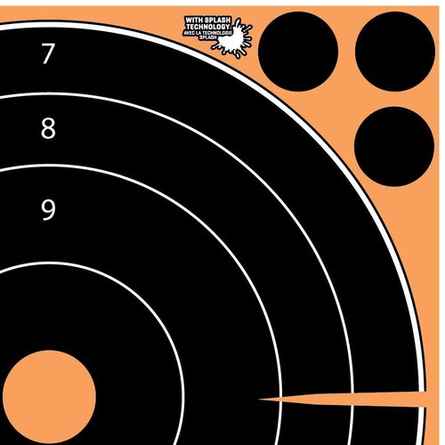 Allen Company EZ-Aim Adhesive Splash 8 inch Bullseye Target by Allen Company, 30 Pack, Orange