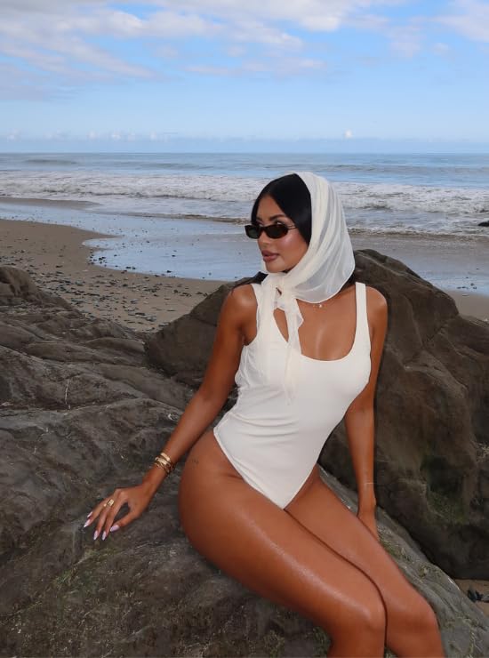 Mesh Sarong Cover-Up - Lightweight Adjustable Tie, Small Jasmine