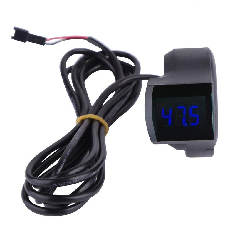 Electric Voltage Display, Scooter Thumb Throttle Assembly with LCD Battery Voltage Display