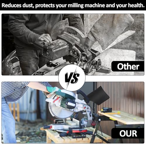 2 PCS Miter Saw Dust Collection Bags, Ymapinc Dust Collector Bags with Zipper and Wired, Adjustable Stand Table Saw Accessories for 225 Model Belt Sander Edge Planer Diagonal Saw