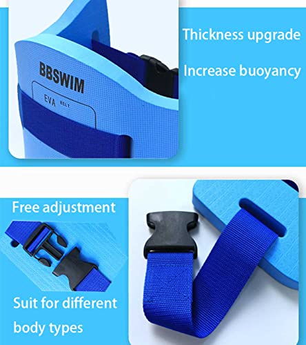 OUPDUGOU Size M Blue Adjustable EVA Swim Float Belt for Adults & Kids