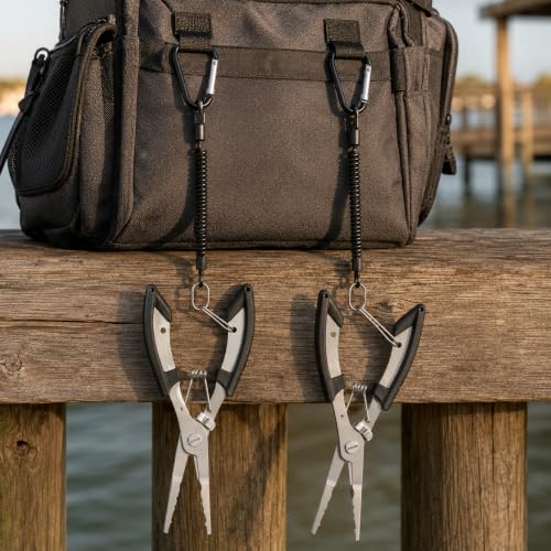 Stainless Steel Fishing Pliers Set - 2 Sizes for Freshwater & Saltwater