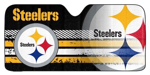 NFL Pittsburgh Steelers Vehicle Interior Sun Shade - 59" x 27"