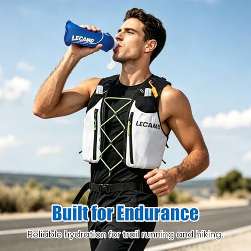 500ml Collapsible Soft Flask for Trail Running - 2 Pack