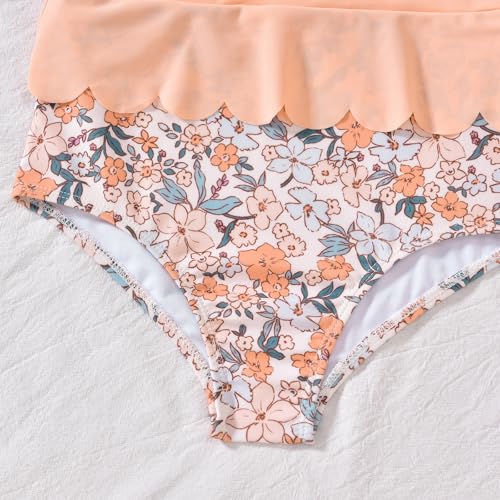 Girls One Piece Swimsuit - Pink, 9-10 Years