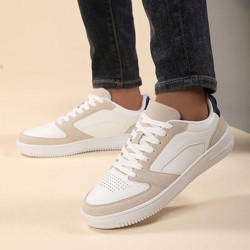 Haplkiy Low Top Skate Shoes for Men Anti-Slip Skateboard Shoes Comfortable & Durable Athletic Shoes and Casual Style for Outdoor Activities - Street Fashion Enthusiasts