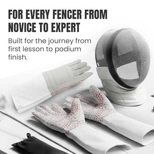 Fencing Glove - 3-Weapon Washable Pro-Grip Silicone Design - Right