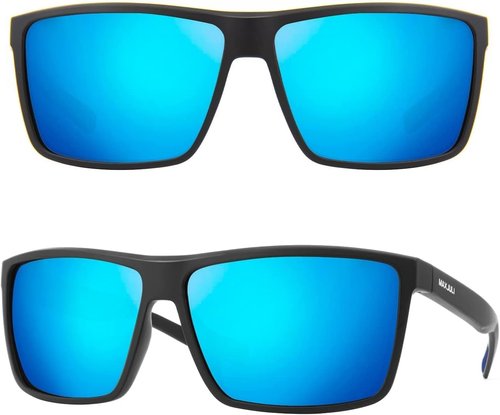 MAXJULI Polarized Sunglasses - UV 400 Protection for Big Heads | Stylish Unisex Design 8125
