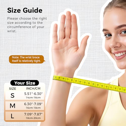Copper Wrist Compression Sleeve - Breathable Support for Pain Relief (Small)
