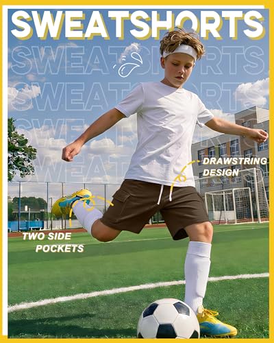 Boys Cargo Shorts - Dark Brown, 8-9 Years
