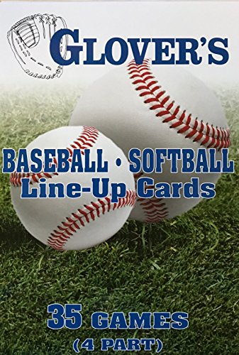 Large Baseball/Softball Line-Up Cards - 35 Carbonless Sheets