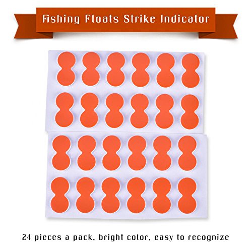 24 Pcs EVA Fishing Strike Indicators - Foam Floats for Fly Fishing