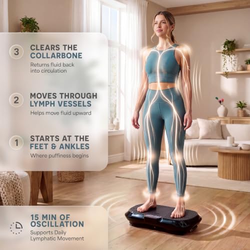 Vibration Plate Exercise Machine with 99 Speeds & 10 Presets