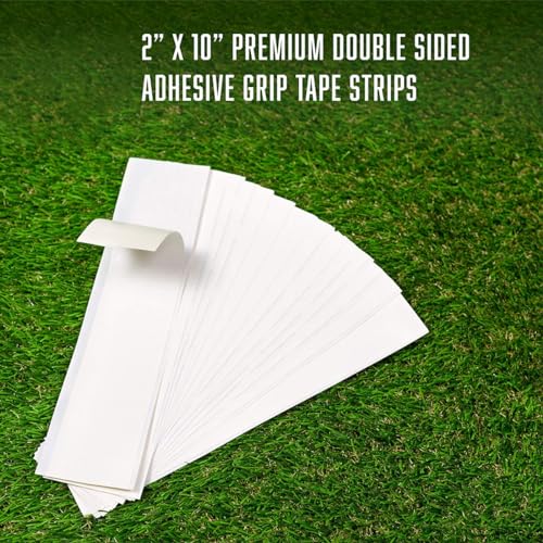 Golf Grip Tape Strips - 15 Double Sided Adhesive Strips + 5oz Solvent