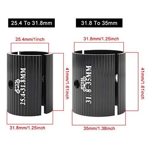 Bicycle Handlebar Shim - 25.4 to 31.8 mm Aluminum Alloy Spacer