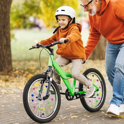180 Pieces Colorful Bike Spoke Beads - Star & Heart Shapes