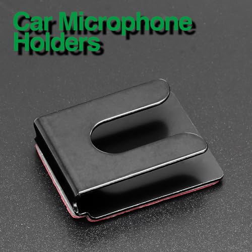 2-Pack Adhesive Metal Radio Microphone Hanger - 36x30x10mm Style 1