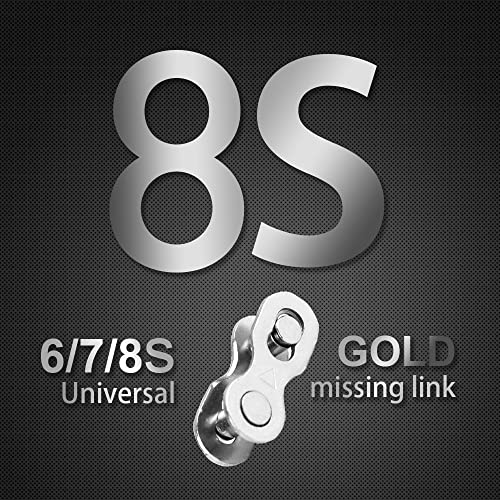 Bicycle Missing Link Chain - 6/7/8 Speed - 4 Pairs - Steel