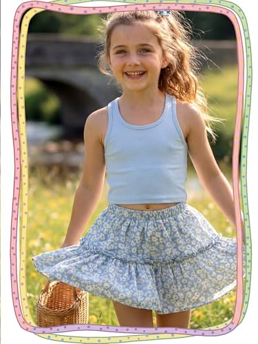 Girls Dance Tank Top Crop Top - Sleeveless for 7-8 Years