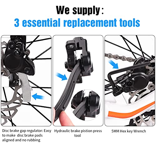 Bicycle Brake Pads Set with Installation Tools - 4 Pairs