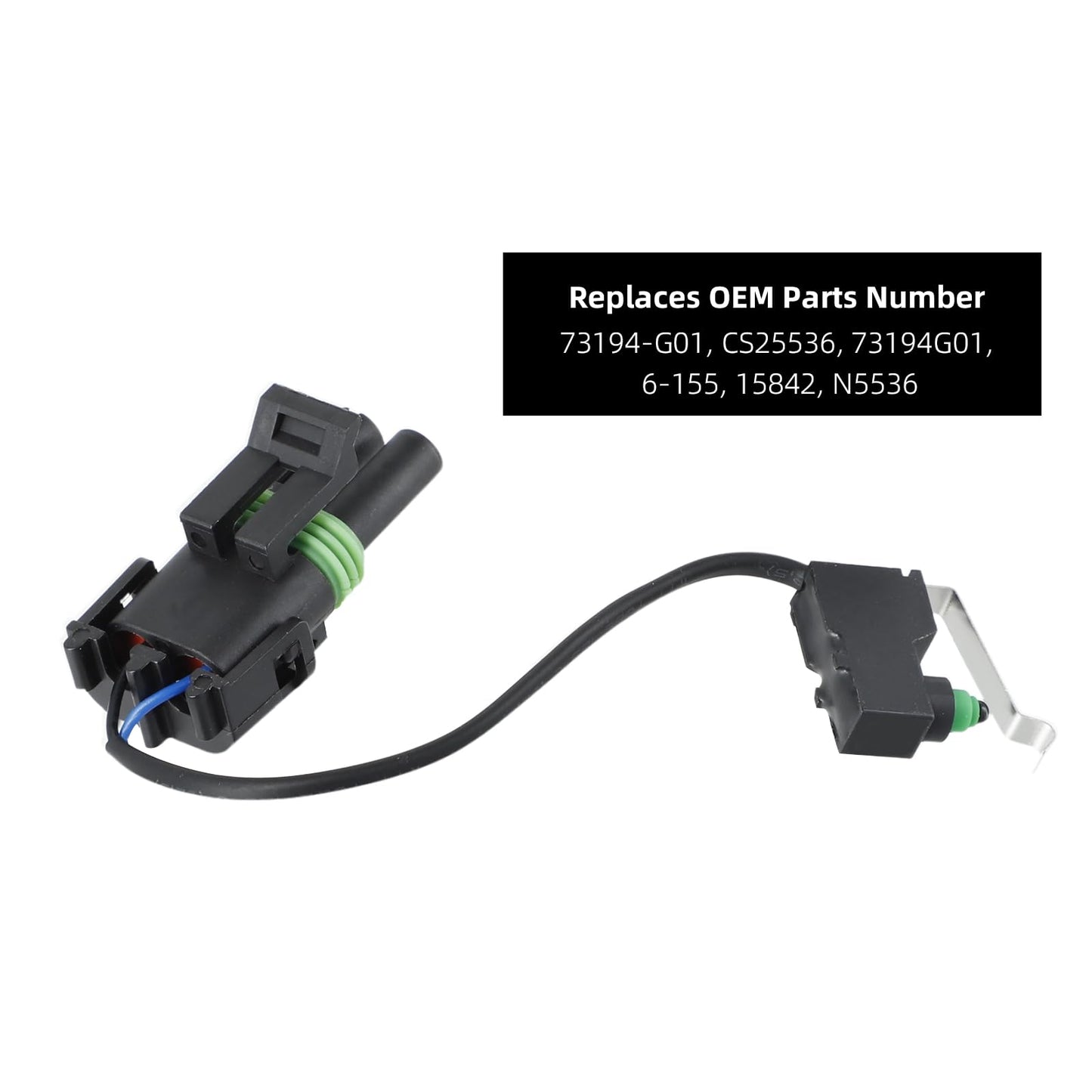 Roykaw Golf Cart DCS Forward Micro Switch Assembly Compatible with EZGO Electric Models (1996-2002) -Male Part, OEM# 73194-G01, 73194G01, CS25536