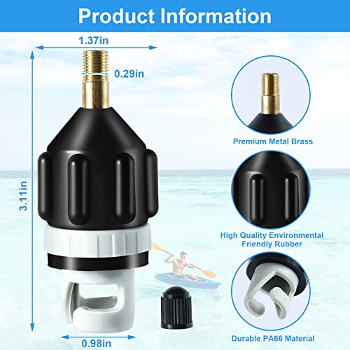 Inflatable Boat SUP Pump Adapter - Quick Inflation & Strong Sealing