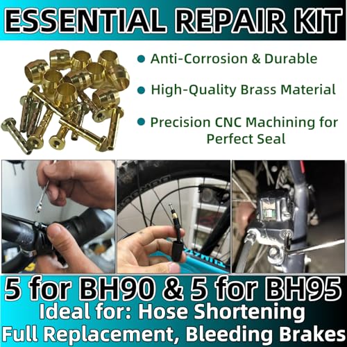 10-Pack Hydraulic Disc Brake Olive and Barb Kit for BH90 and BH95 Hoses