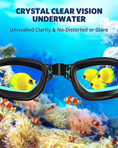 Swim Goggles for Adults and Youth - Leak-Proof Full Protection