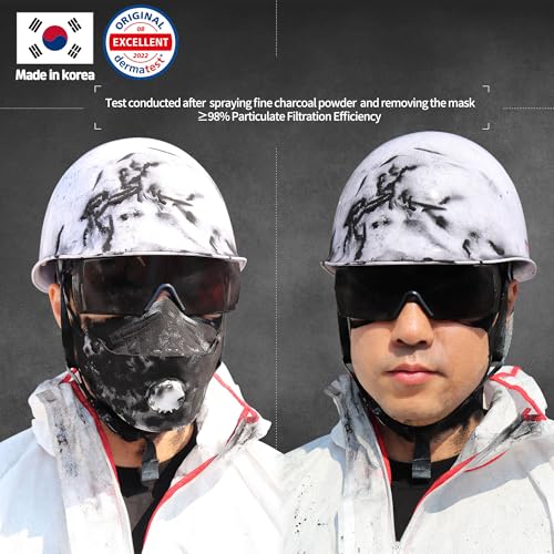 Particulate Respirator Mask with Valve, Flat Fold Design, Breathable Respirator Mask for Dust Sanding, Made in Korea