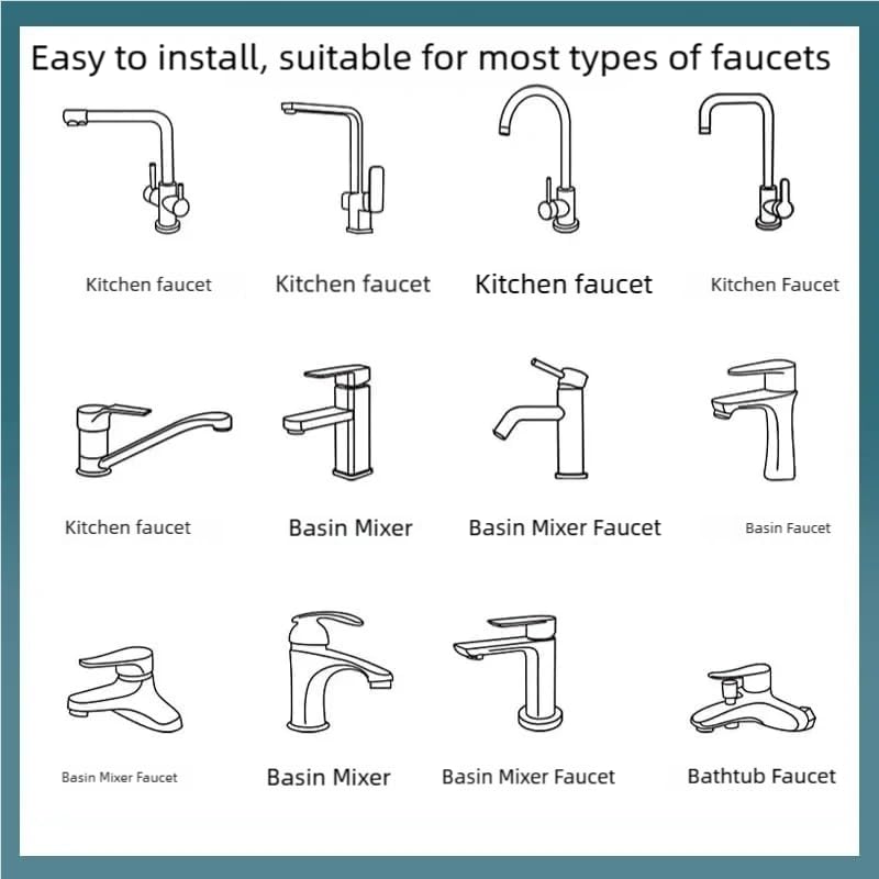 flexiflow 1080° Swivel Faucet Extender, Brass Sink Faucet Aerator Extension with Adjustable Robotic Arm – 2 Spray Modes, Fits 15/16” & 55/64” Threads for Kitchen & Bathroom (1pcs)