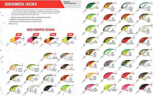 300 Crankbait Fishing Lure - 8-12 Feet, Chartreuse Sparkle