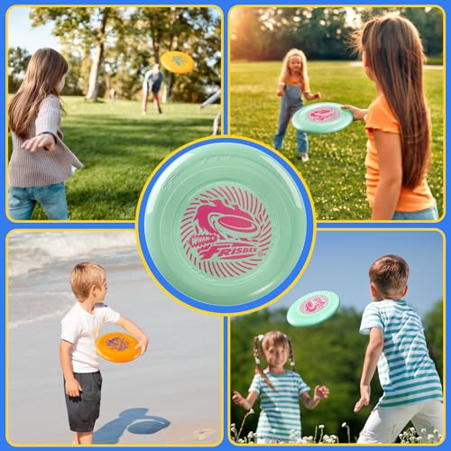 Wham-O 9-Inch Lightweight Flying Disc for Kids & Adults - 70g, Pack of 6