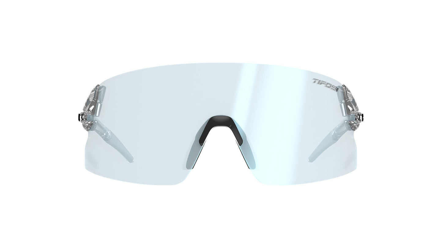 Tifosi Rail XC Shield Sunglasses (Crystal Clear w/Clarion Blue Fototec) - Ideal Cycling (Road & Gravel), Baseball, Softball