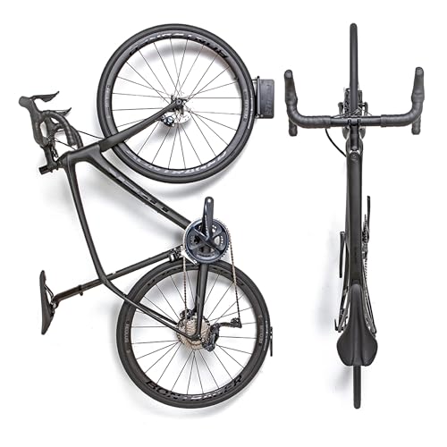Feedback Sports Velo Hinge 2.0 Wall Mount Bike Hanger - 1 Pack, Space-Saving Pivoting Storage