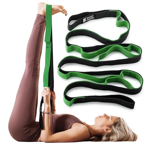 Yoga Stretching & Fitness Bundle with Resistance Bands and Balance Pad