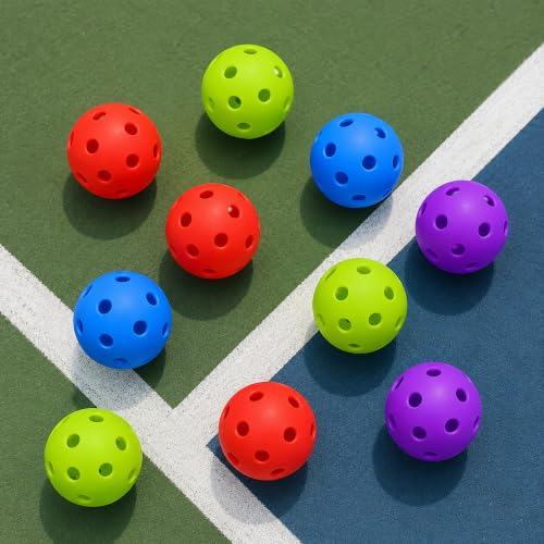 40 Pack Plastic Baseball Practice Balls for Training Indoor Outdoor - Lightweight Soft Balls with Drawstring Bag