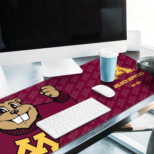 Minnesota Golden Gophers Desk Pad - Water & Stain Resistant, 31.5" x 12"