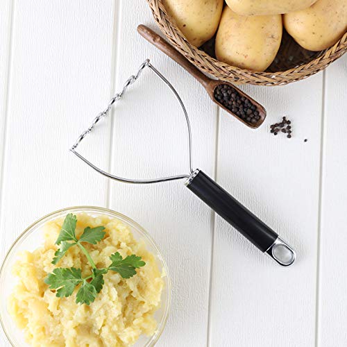 Potato Masher, Large Heavy Duty Stainless Steel Mashed Masher Kitchen