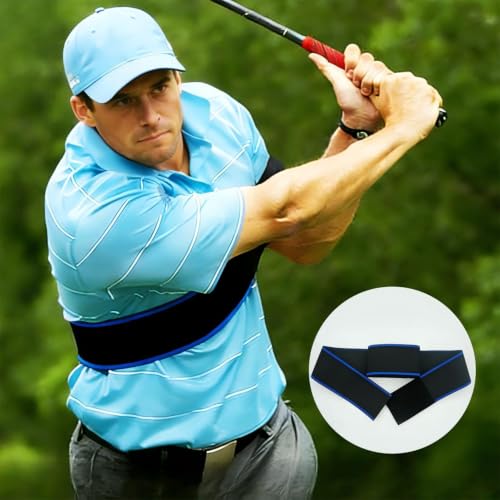 Golf Swing Trainer Arm Band Fixes Flying Elbow & Chicken Wing Adjustable Nylon