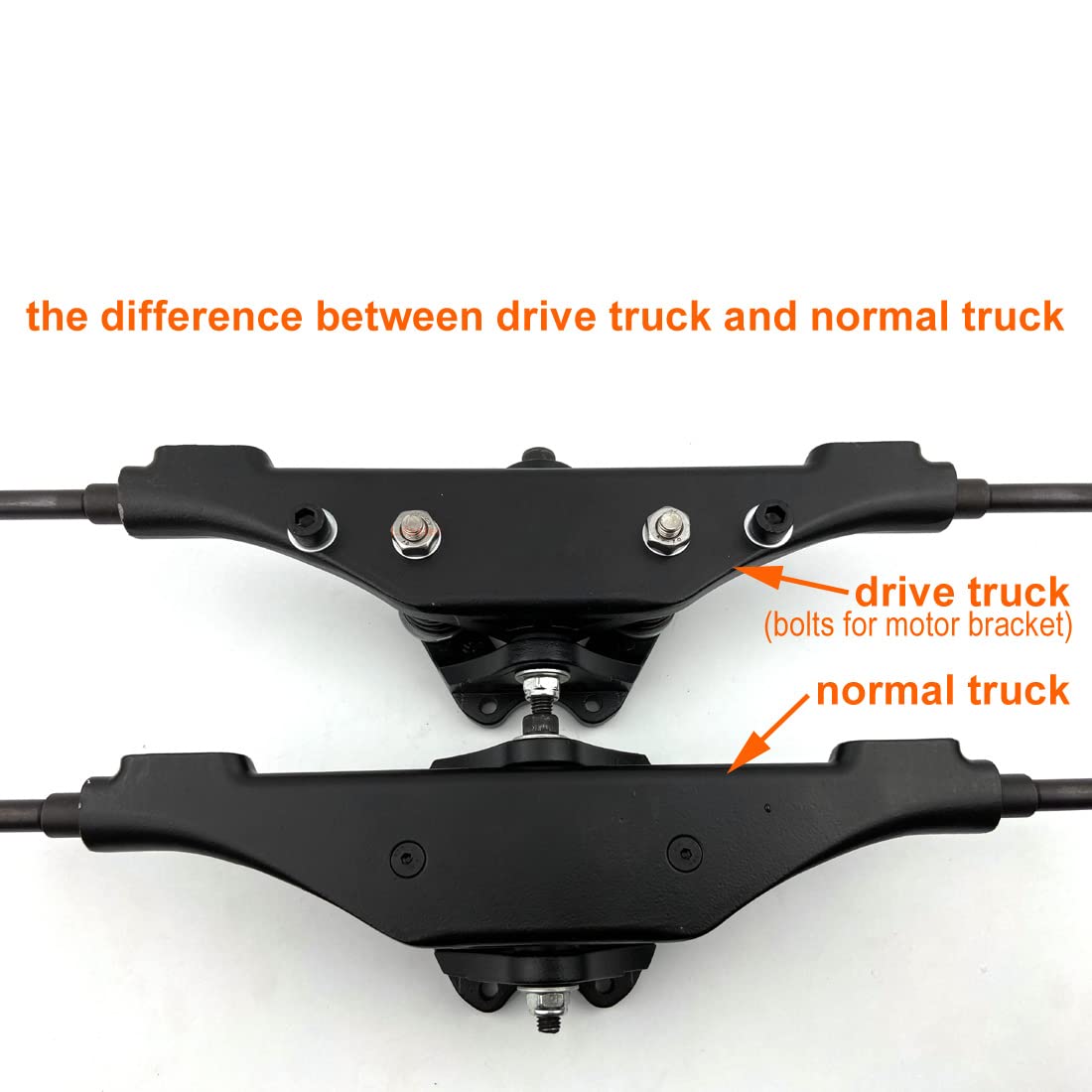 Off Road Longboard Truck Mountain Longboard Components 11 Inch Truck Downhill Board Part Mountain Skateboard Belt Drive Support (Normal Truck)