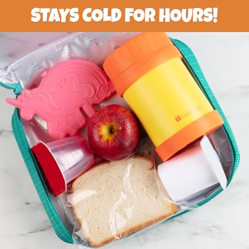 Unicorn Hard Ice Packs - 3 Pack Slim Reusable Cooler Packs