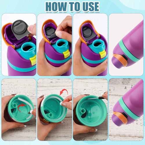 Silicone Replacement Bottle Stopper & Seal Ring Set for Water Bottles