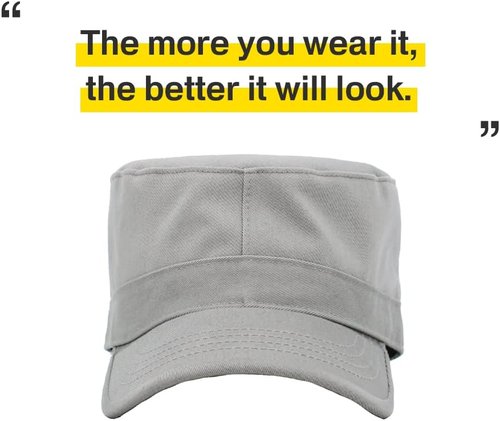 KBETHOS Cadet Army Cap - Everyday Military Style Hat with STASH Pocket | Versatile and Stylish