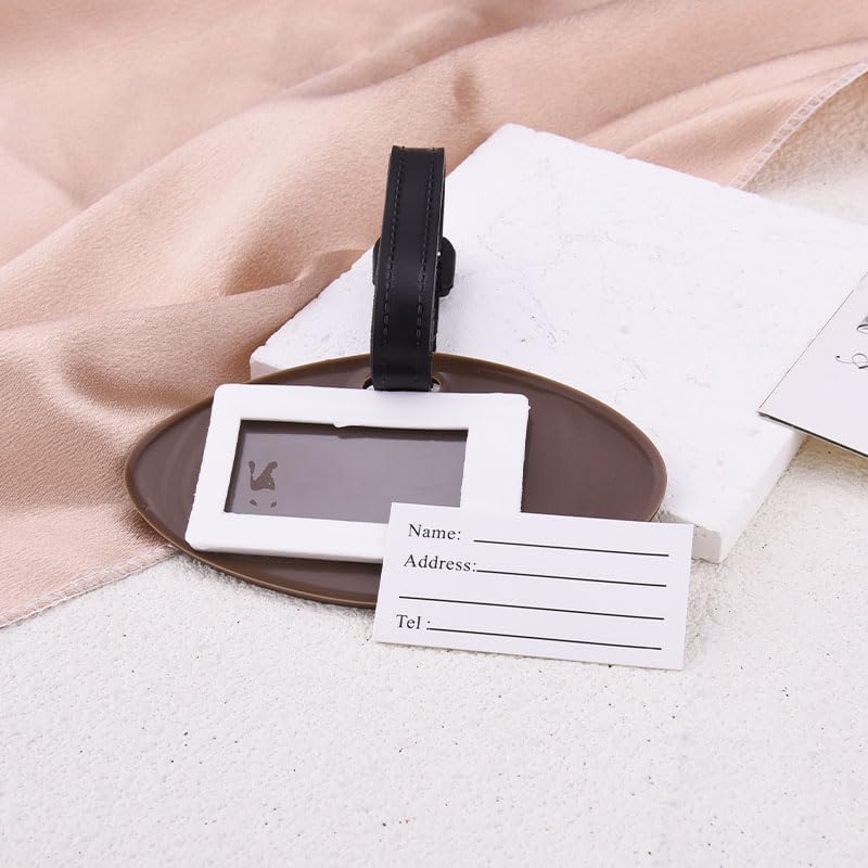 Football Luggage Tag - Round Name Tag for Travel