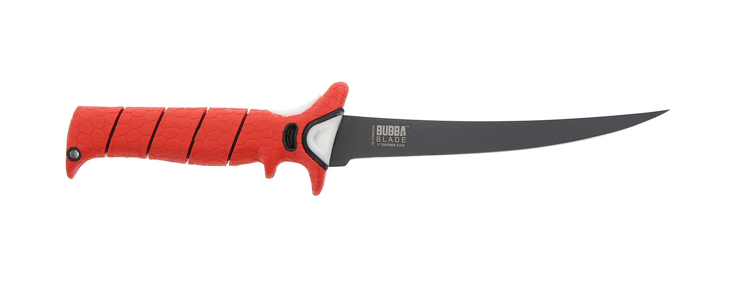 BUBBA Freshwater Multi-Flex Interchangeable Blade Kit, with Non-Slip Grip Handle, 2 Ti-Nitride S.S. Coated Non-Stick Blades and Case for Fishing