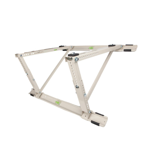 WeCooper Rooftop Mini Split Mounting Bracket 9000to24000BTU,Heavy Duty Adjustable Roof Bracket More Stability&Level for Ductless Minisplit AC Condenser Unit&Heat Pump,Support to 335LB Off White